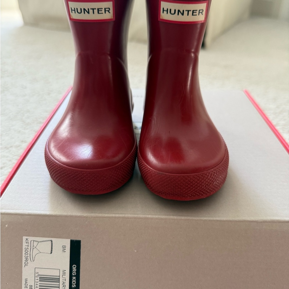 EUC Hunter Military Red Toddler Boots UK4/US5